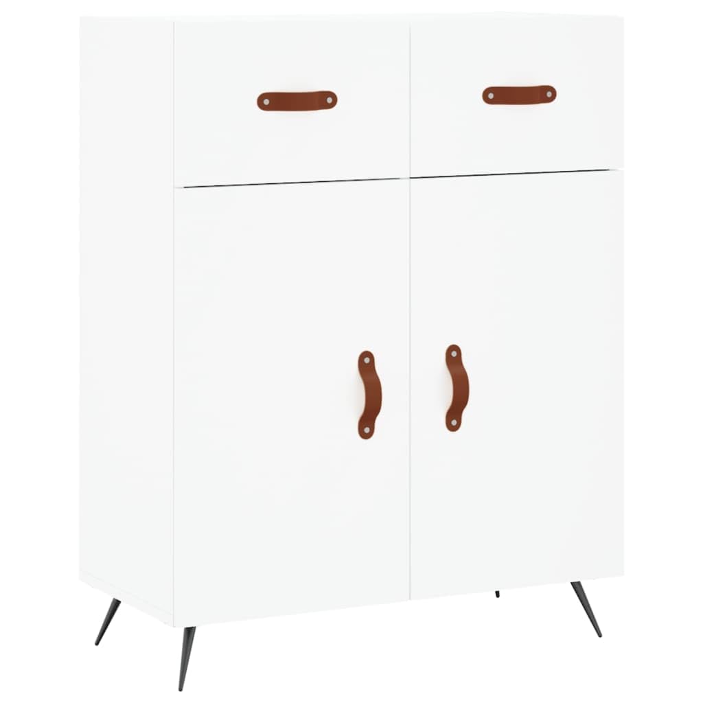 Credenza Bianca 69,5 x 34 x 180 cm drewno wielowarstwowe