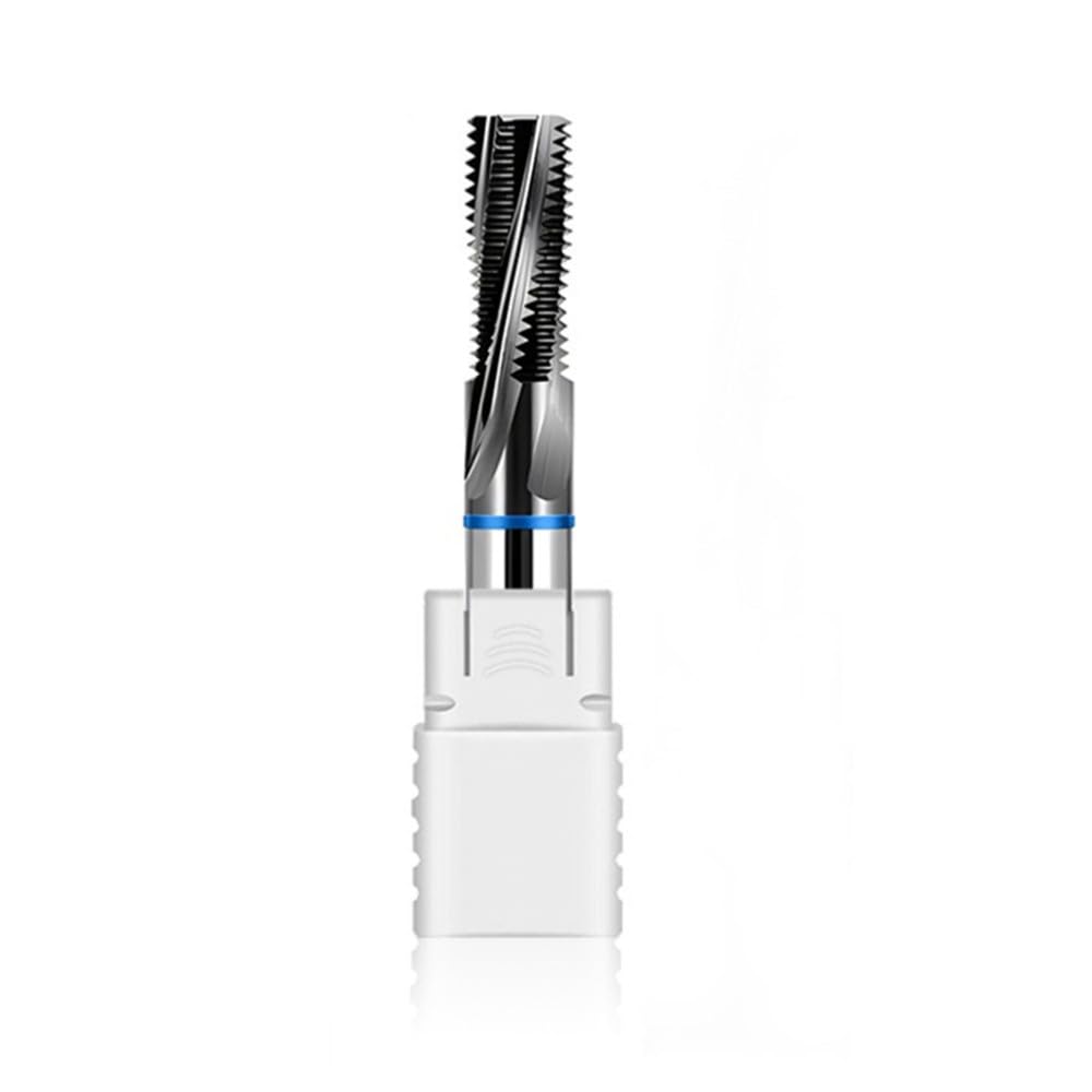 Fraise à fileter à dents complètes HRC65, carbure de tungstène, revêtement noir, haute dureté, pour outil d'usinage CNC, M10 x 1,25