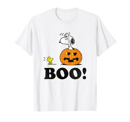 Peanuts Halloween Snoopy Woodstock Boo! T-Shirt