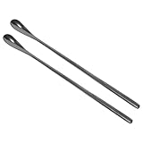 FUTUREORYY 2個ステンレス製 小型ペット 爬虫類 トカゲ用フードスプーン フィーディングスプーン 携帯用給餌スクープ