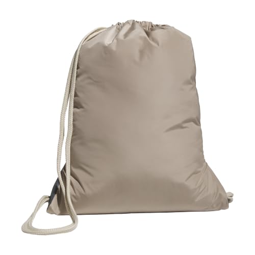 Image of adidas Alliance Sackpack - Drawstring Backpack Small Bag for Men and Women, 3 /Crystal Linen Beige /Trace Khaki, One Size, Alliance Sackpack - Drawstring Backpack Small Bag for Men and Women