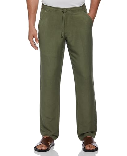 Cubavera Men's Stretch Linen Blend Drawstring Pants — Amazon listing image