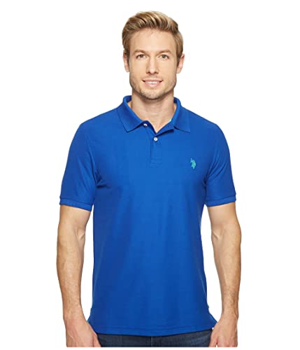 U.s. Polo Assn. Men's Ultimate Pique Polo, Blue Raft, L