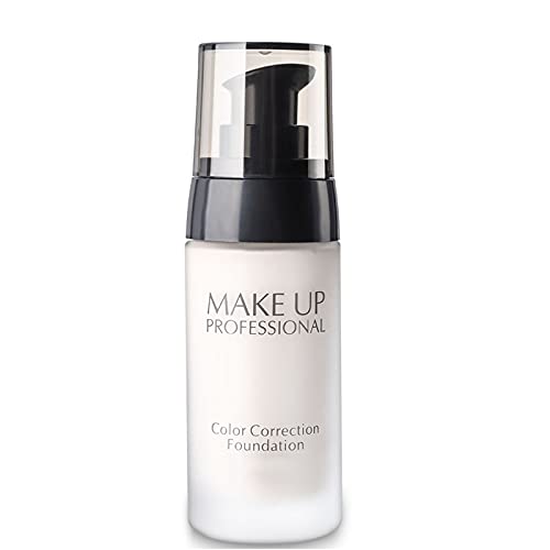 BB Cream Foundation Bare Makeup Concealer, Makeup Face Contour Color Liquid Concealer Blemish Flaw Cover Cosmetic, Full Coverage Foundation (White)