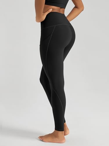 ODODOS Women's High Waisted Yoga Leggings with Pockets, Tummy Control Non See Through Workout Athletic Running Yoga Pants