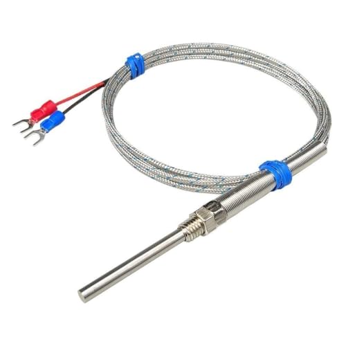 Termopar tipo K con sonda M8 de 100mm para medición hasta 800 ℃