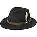 Produktbild Stetson Sardis VitaFelt Traveller Hut Damen/Herren - Wollfilzhut wasserabweisend - Filzhut Made in USA - Regenhut aus Wollfilz - VitaFelt-Hut Packable - Jägerhut Sommer/Winter schwarz L (58-59 cm)