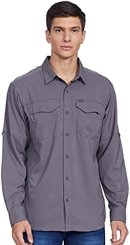 Columbia Men's Silver Ridge Lite Long Sleeve Shirt, City Grey, X-Large