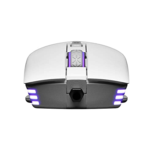 Image of (Refurbished) EVGA X12 Gaming Mouse, 8k, Wired, White, Customizable, Dual Sensor, 16,000 DPI, 5 Profiles, 8 Buttons, Ambidextrous Light Weight, RGB, 905-W1-12WH-KR