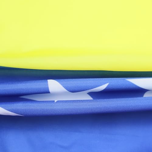 Image of AZ FLAG Set of 5 Venezuela Flags - 90 x 60 cm - Venezuelan Flag 100% Polyester with Integrated Metal Eyelets