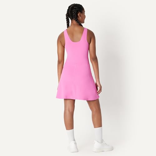 Image of Amazon Essentials Girls' Active FormFlex Buttery Soft Tank Tennis Dress with Built-in Bodysuit, Bra, & Shorts