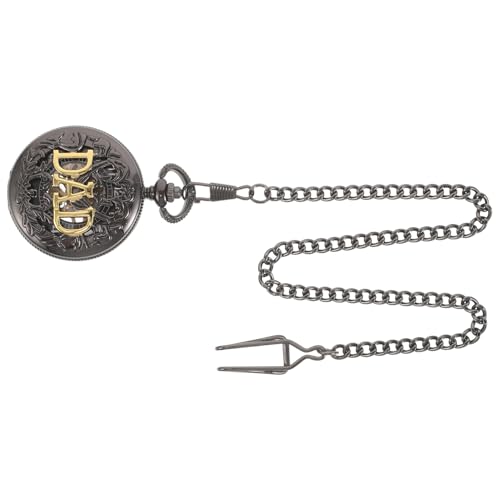 Reloj de bolsillo mecánico retro con engranajes visibles ideal para obsequio de hombre