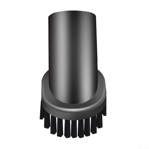 Cepillo de succión redondo de 35 mm para aspiradoras, cerdas de crin, boquilla de plástico para muebles, compatible con accesorios de manguera estándar de 35 mm, limpieza del hogar y el jardín