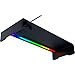 Razer Monitor Stand Chroma: 4 Port Hub - USB A 3.2, USB C 3.2, HDMI 2.0 - Ergonomic Height - Durable Aluminum Supports Up to 44 lbs - Organize Storage Shelf - Remappable RGB Buttons - Chroma RGB