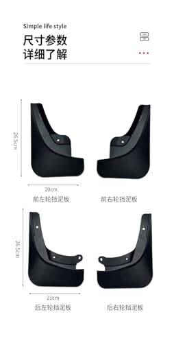 Garde-boue de voiture Model 3 souple design discret et ajustement parfait 24