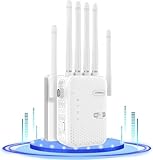 【Installation facile - Plug and Play 】Branchez le répéteur wifi dans une prise appropriée conformément au manuel de l'utilisateur, connectez-vous au Wifi et entrez le mot de passe pour terminer la configuration. Ou utilisez un navigateur web sur votre smartphone/tablette/PC pour le configurer. La configuration est très simple, sans étapes ou techniques compliquées.