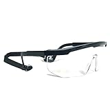 PRISP Polycarbonate Sports Safety Glasses - Eye Protection Goggles for Pickleball, Racquetball, Squash, Basketball; Wrap Around Protective Eyewear with Adjustable Strap and Temples, for Men and Women