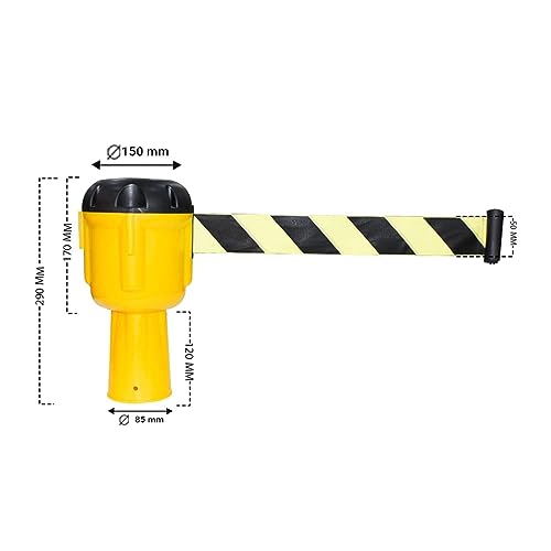 Ceinture extensible de cônes de signalisation pour bloquer les accès interdits - 3