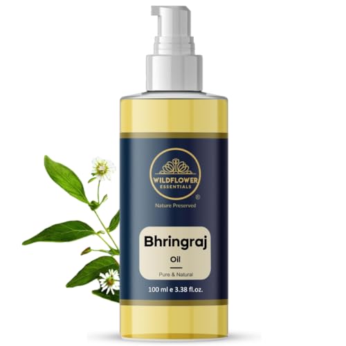 Image of Bhringraj Oil (Eclipta alba) Pure | Non-Sticky | Lightweight | For Scalp & Hair | Men & Women (100ml)