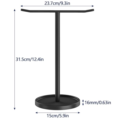 STWWO-Hand-Towel-Holder-Stainless-Steel-Towel-Holder-Stand-for-Bathroom-Kitchen-Countertop-T-Shaped-Hand-Towel-Rack-Stand-Black