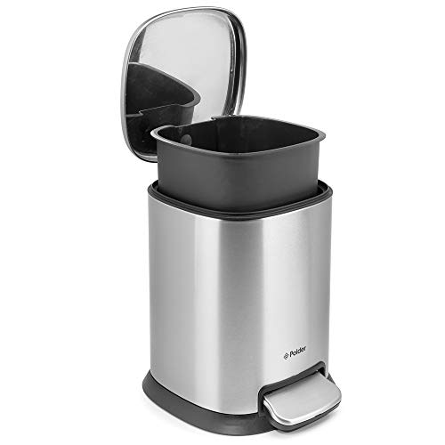 Caneca de basura rectangular acero inoxidable 5 litros miniatura 4