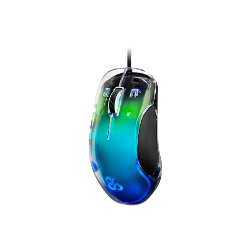Mouse da gioco professionale  Lycan, cablato, illuminazione RGB personalizzabile, sensore ottico, 16000 DPI regolabili, 5 pulsanti programmabili, 50G, PC/Mac, plastica traslucida, trasparente - Mouse gaming - Immagine 6