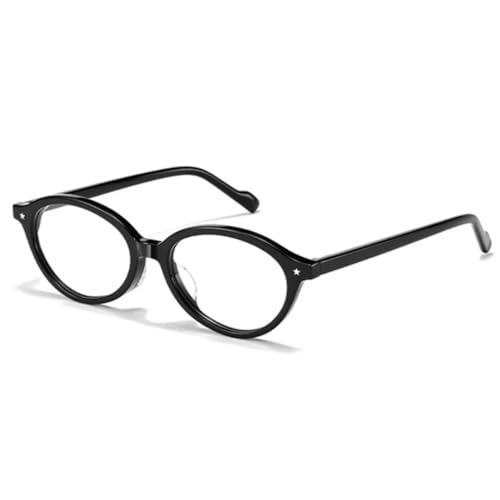 Lunettes ovales en acétate mixte monture rétro élégante