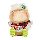 Contenu de l'ensemble : vous recevrez 4 tenues de Noël pour poupées : un bonnet blanc, un pull à motifs rouges, une écharpe rouge et verte et des chaussures vertes, offrant ainsi une tenue festive complète pour les poupées en vinyle.