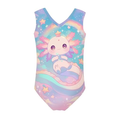 Image of Girls Swimsuits Size 3-14 Kids Summer Sleeveless One Piece Bathing Suit Beach V-Neck