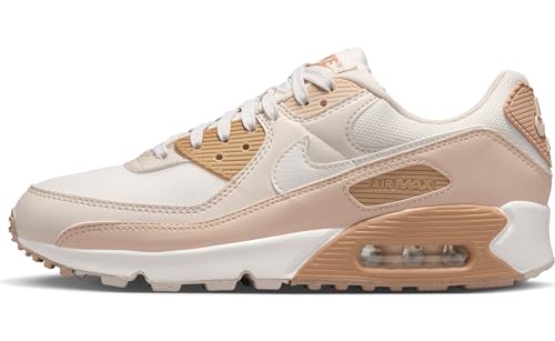 Nike Air Max 90 Womens Lifestyle Shoes (Phantom/Sail/Sanddrift/Orewood Brown), 10