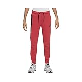 Nike Boy's NSW Tech Fleece Pants (Little Kids/Big Kids) Light University Red Heather/Black/Black S (8-9 Big Kid)