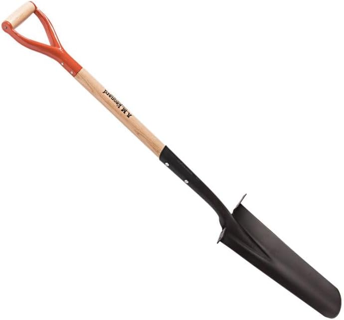 A.M. Leonard 16-Inch Drain Spade with Hardwood D-Grip Handle
