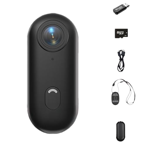 Deedlite Moovora 4k Dashcam, Mini Camera Sport Portable, 1080p/4k Ultra-HD-Auflösung,Camera POV avec Clip Rotatif 360° Et Clip Magnétique, Idéale pour Conférences, Voyages Et Promenades