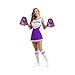 Hooshing 24PCS Purple and Gold Metallic Pom Poms Cheerleading Cheer Pom Poms with Plastic Handles for Team Sports Party Dance