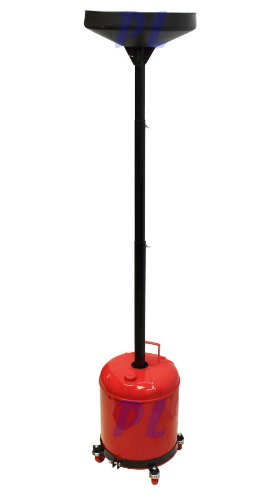 Portable 5 Gallon Telescopic Oil Drain Dolly Oil Lift Drain Tank 67'' Lift Cap. - Thumbnail 2