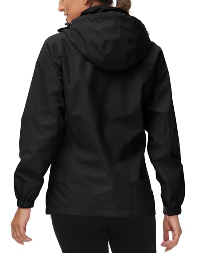 TBMPOY レディースマウンテンパーカー ブラック-02 M