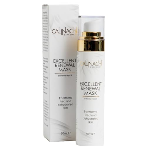 CALINACHI Mascarilla facial: mascarilla regeneradora para cara, cuello y escote, mascarilla hidratante y antiedad para todo tipo de pieles, 50 ml.
