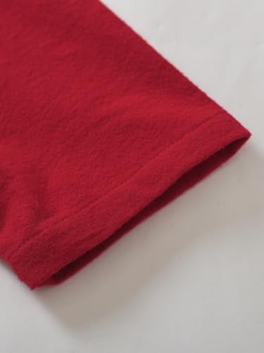 Latuza Women's Long Flannel Nightgown 3/4 Sleeve Cotton Nightgown with Pockets4