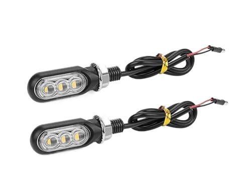 Clignotants moto LED dynamiques anti-collision avec feu stop 12V