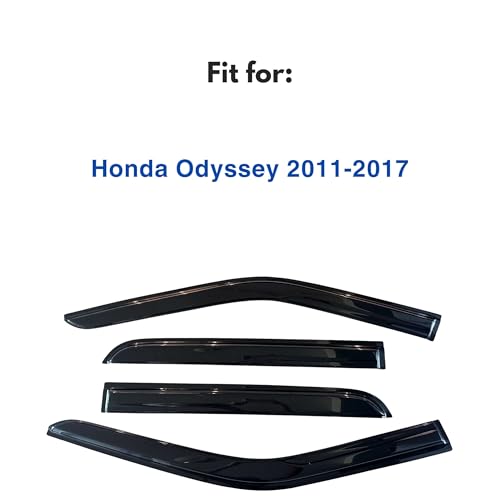 Image of IG Window Visors Fit for 2011-2017 Honda Odyssey, Out-Channel Rain Guards Vent Wind Deflectors 4PC, Car Accessories for 11-17 Odyssey