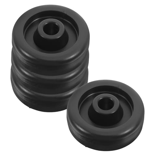 BESTonZON Universal Replacement Wheels for Gym 4 Pack Treadmill Bike Roller Wheels Easy to Roll Fit for Fitness Equipment Plastic