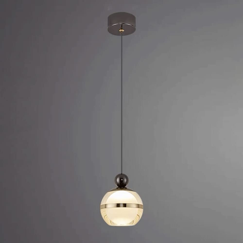 Lámpara colgante de metal negro para eliminar sombras molestas en mesas de comedor e islas