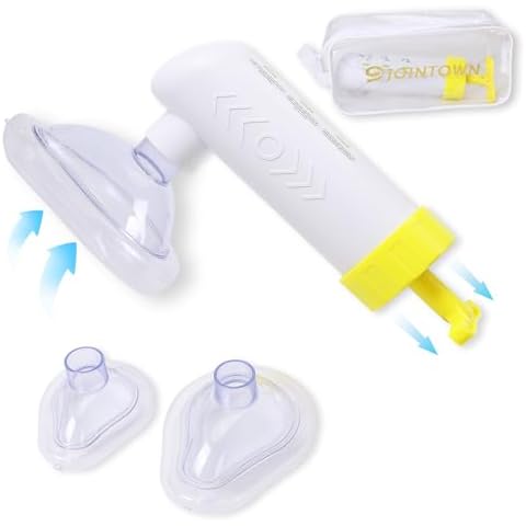 Jointown FSA HSA Choking Rescue for Kids and Adults, Portable Airway Suction Apparatus, Anti Choking Device, First Aid Home Kit for Children and Adults, Removal Suction Apparatus, with 3 Size Masks Cover