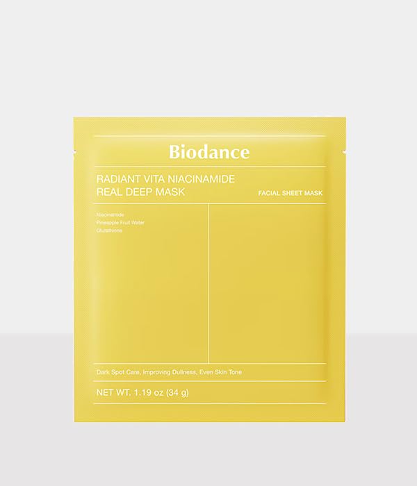Biodance Mascarilla facial de niacinamida, cuidado profundo para la piel, 34 g