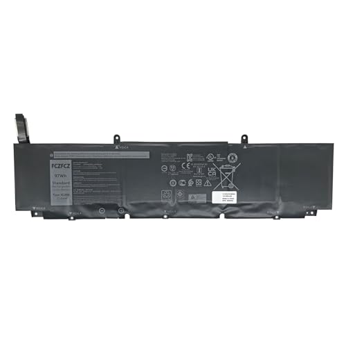 FCZFCZ XG4K6 Battery 97Wh 8071mAh Replacement for Dell XPS 17 9700 9710 9720 9730 / Precision 5750 5760 5770 Series 01RR3 001RR3 F8CPG 0F8CPG OF8CPG 5XJ6R KVPMY 0YY3V KRDHV 3ICP7/54/65-2 11.4V 6-Cell