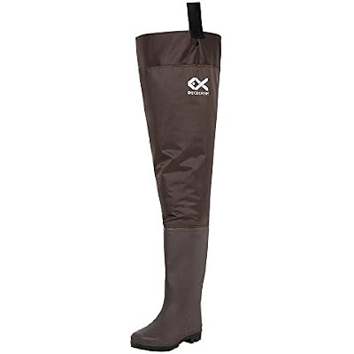 Duck and Fish Brown Fishing Wader Hip Boots