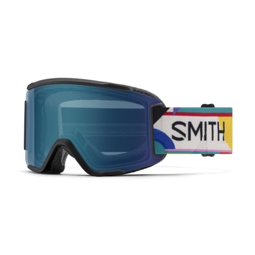 Masque de ski Smith Squad S Homme avec écrans Cat2 et Cat0 bleu taille unique