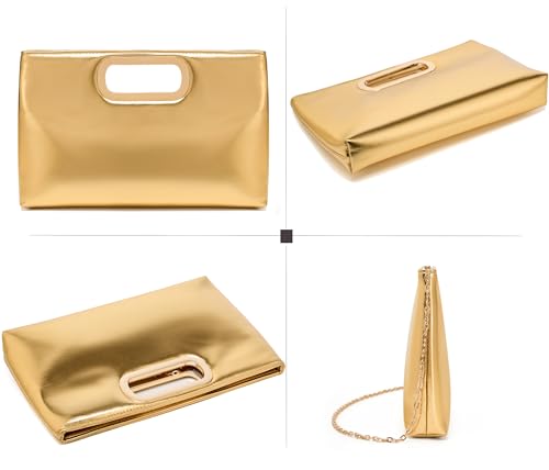 Image of Women's Woven Evening Bag Casual Leather Shoulder Handbag Fashion Clutch Purse