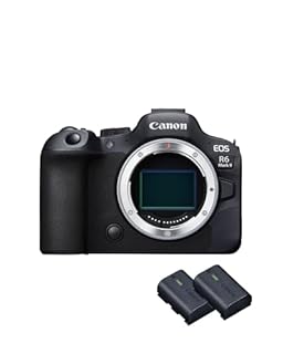 Canon EOS R6 Mark II| Fotocamera Mirrorless Full Frame Solo Corpo Nero + 2 Batterie (Kit Batteria Aggiuntiva) | 24.2MP, 4K, Dual Pixel AF II, Wi-Fi & Bluetooth | Fotocamera Canon per Bassa Luminosità