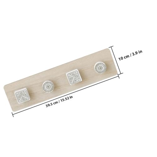 Perchero de pared de madera de diseño sofisticado y alta resistencia para sombreros 3